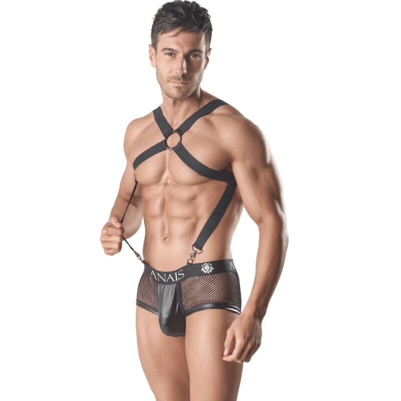Close-up of the ANAIS MEN Arnês Corporal Masculino Axel II S/M showing its design and adjustable straps.