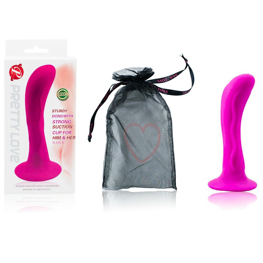 Close-up do BAILE Plugue Anal Soft Touch com Ventosa Curvo Unissexo, destacando seu design ergonômico e material seguro.