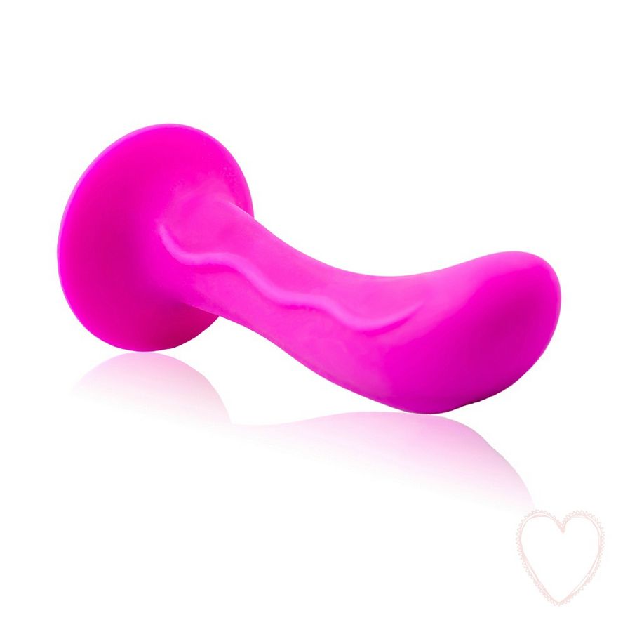 Close-up do BAILE Plugue Anal Soft Touch com Ventosa Curvo Unissexo, destacando seu design ergonômico e material seguro.
