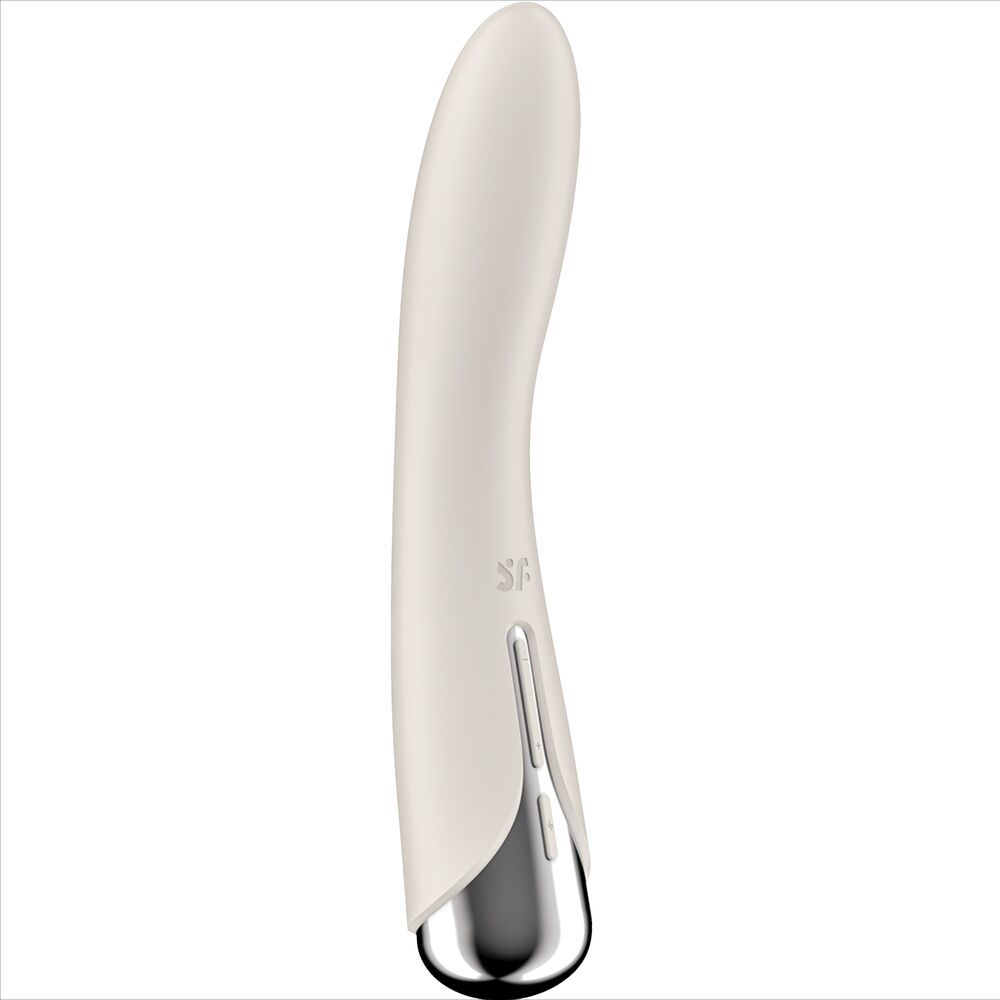 Vibrador Satisfyer Rotator G-Spot Vibe 1 Vermelho, detalhe da cabeça rotativa e silicone