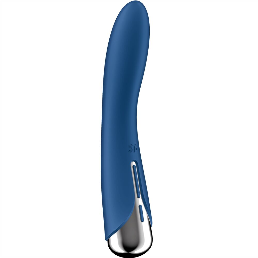 Vibrador Satisfyer Rotator G-Spot Vibe 1 Vermelho, detalhe da cabeça rotativa e silicone