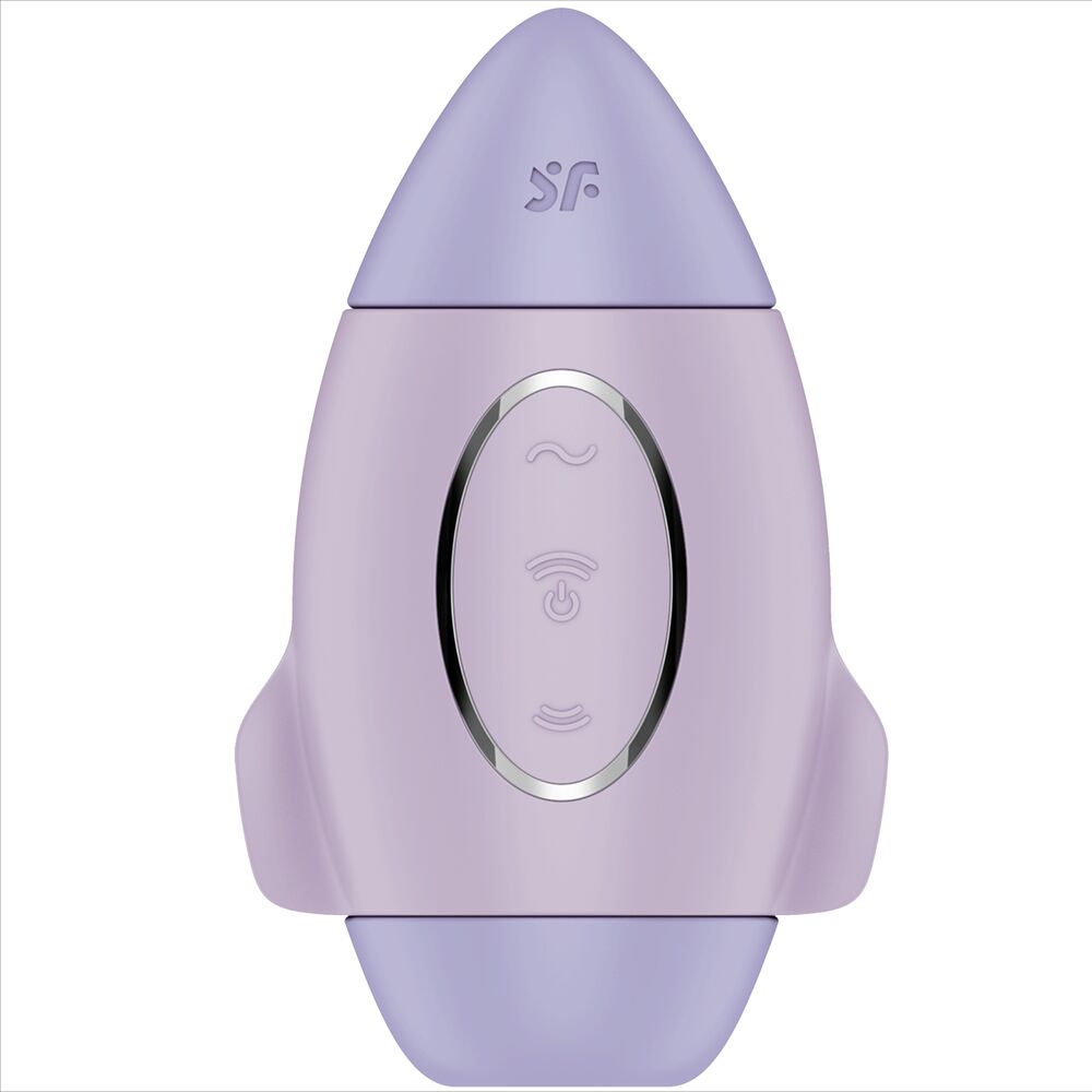 Satisfyer Vibrador de Impulso Duplo Pequeno Mission Control Lilac com tecnologia Air Pulse e vibração.
