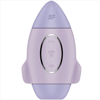 Satisfyer Vibrador de Impulso Duplo Pequeno Mission Control Lilac com tecnologia Air Pulse e vibração.