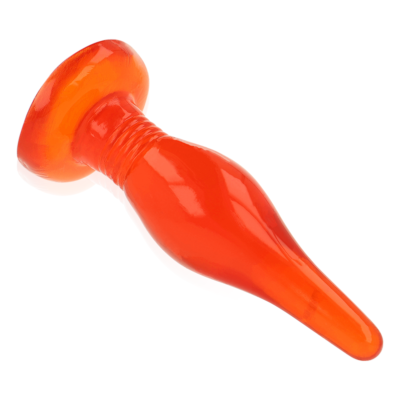 BAILE Plug Anal Soft Touch Cônico Vermelho de 14.2 CM com ventosa.