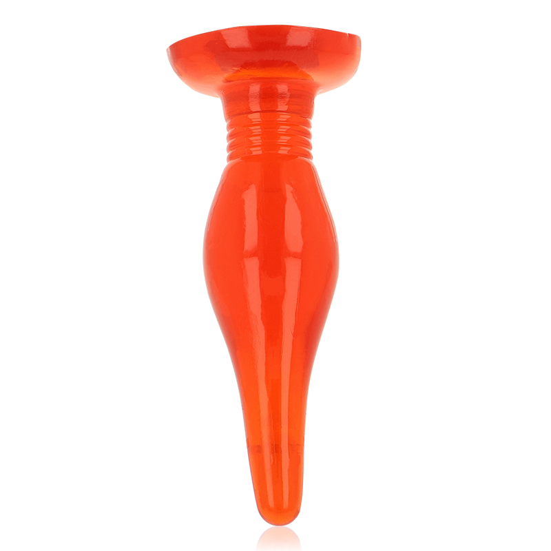 BAILE Plug Anal Soft Touch Cônico Vermelho de 14.2 CM com ventosa.
