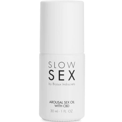 Óleo de Massagem Sexual BIJOUX - SLOW SEX com CBD 30ml para prazer e relaxamento íntimo.