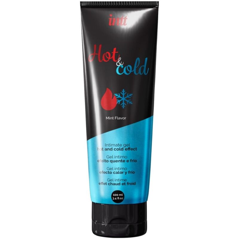 INTT LUBRICANTS Lubrificante Íntimo Efeito Frio e Quente Menta 100ml, para prazer e sensações duplas.