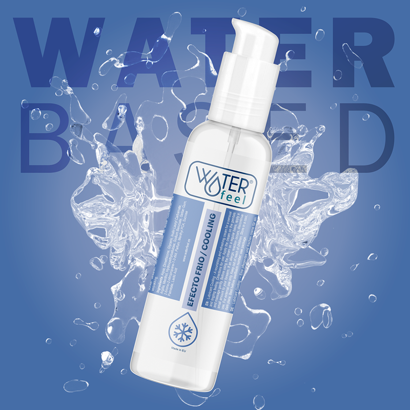 Frasco de WATERFEEL Lubrificante Efeito Frio 150ml para prazer e massagem