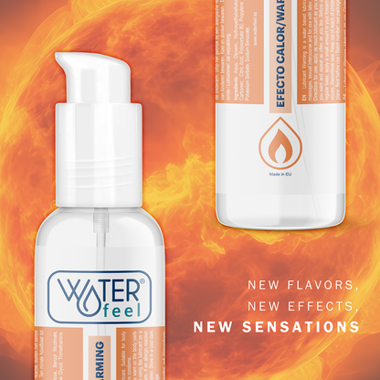 Waterfeel Lubrificante de Efeito Calor 150ml para prazer e conforto.