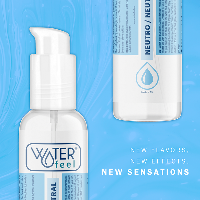WATERFEEL Lubrificante Natural 175 ML para prazer íntimo e massagens.