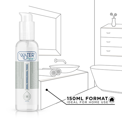 WATERFEEL Lubrificante Anal Íntimo Base Água 150 ML para conforto e prazer