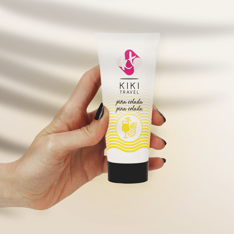 KIKÍ TRAVEL Lubrificante Pina Colada 50 ML, à base de água, com sabor tropical.