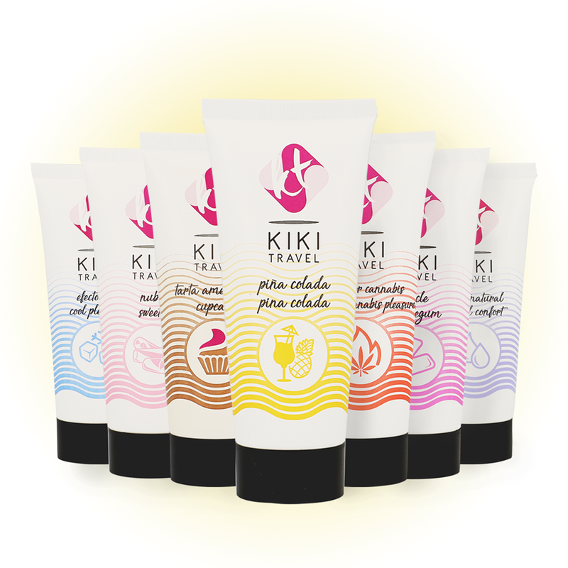 KIKÍ TRAVEL Lubrificante Pina Colada 50 ML, à base de água, com sabor tropical.
