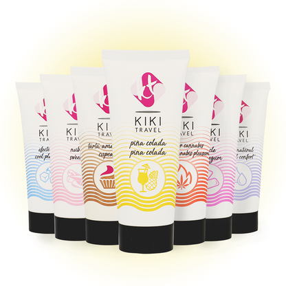 KIKÍ TRAVEL Lubrificante Pina Colada 50 ML, à base de água, com sabor tropical.