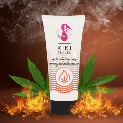 Embalagem do Lubrificante KIKÍ TRAVEL Cannabis Efeito Quente 50 ML