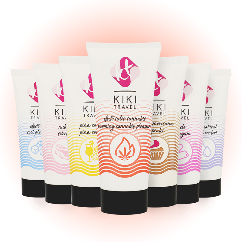 Embalagem do Lubrificante KIKÍ TRAVEL Cannabis Efeito Quente 50 ML