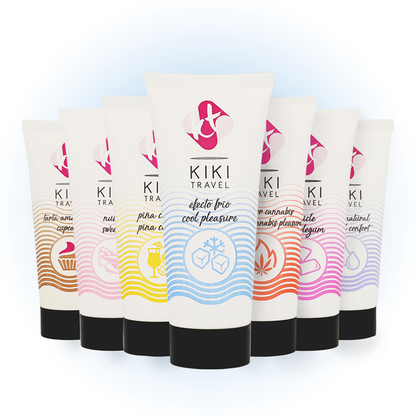 KIKÍ TRAVEL Lubrificante com Efeito de Refrigeração 50ml para conforto e hidratação.