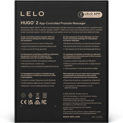 Massageador de Próstata HUGO 2 com Conectividade App
