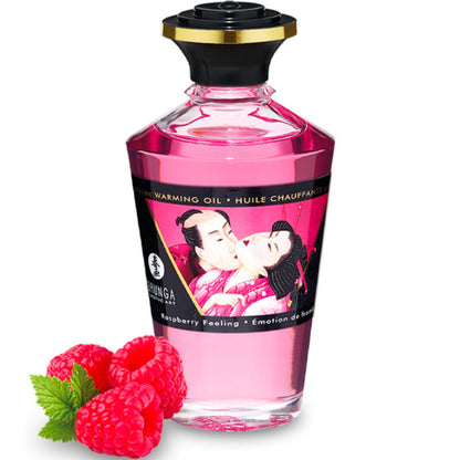 Kit Coleção Fruity Kisses SHUNGA com óleo de massagem, óleo de aquecimento e lubrificante.