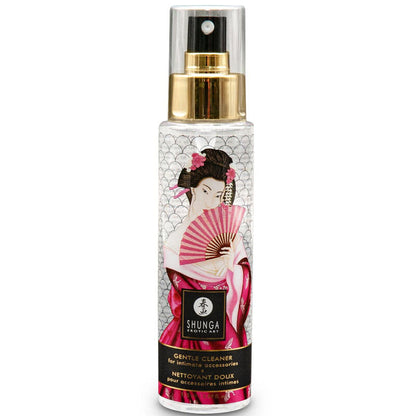 SHUNGA Limpador de Brinquedos Suave 115 ML para higiene e manutenção de acessórios íntimos.