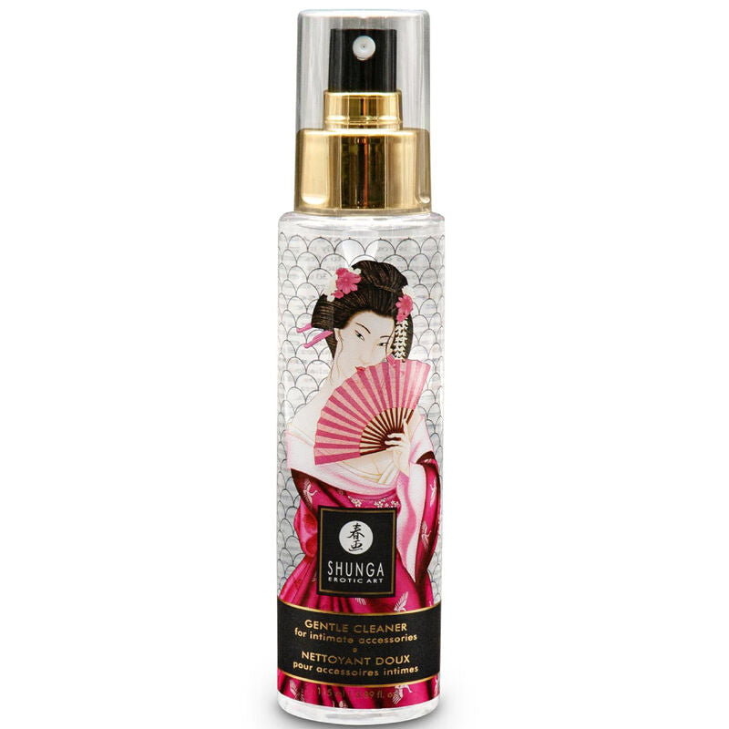 SHUNGA Limpador de Brinquedos Suave 115 ML para higiene e manutenção de acessórios íntimos.