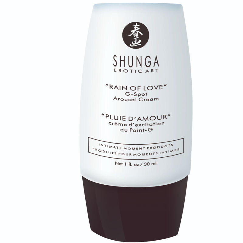 Creme estimulante SHUNGA Chuva de Amor Ponto G 30ml para intensificar o prazer.