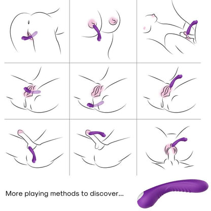 Vibrador Armony Legend Silicone Roxo, flexível para estimulação do Ponto G e clitóris