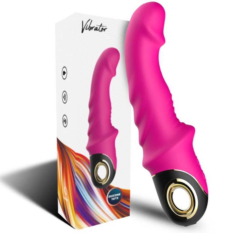 Vibrador Dildo Rotador ARMONY Joyblade Fúcsia com 9 Modos de Vibração e Silicone Médico.