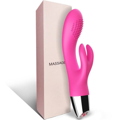 Vibrador Coelho ARMONY Fúcsia com estimulação dupla e design ergonómico.