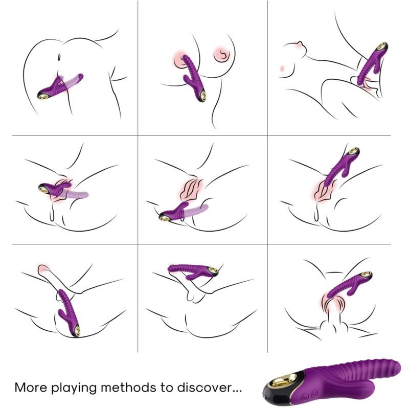 Close-up of the ARMONY Eternity Silicone Roxo Vibrator, highlighting its smooth texture, ergonomic design, and vibrant purple color.