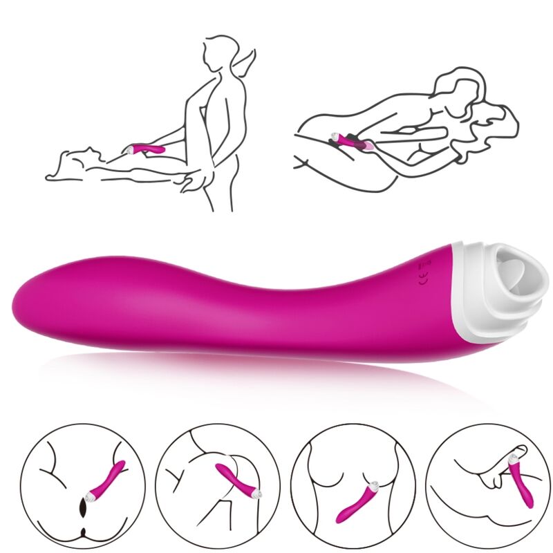 Vibrador Clitoriano e de Sucção ARMONY Fairyland roxo, mostrando seu design ergonómico e ponta de estimulação.