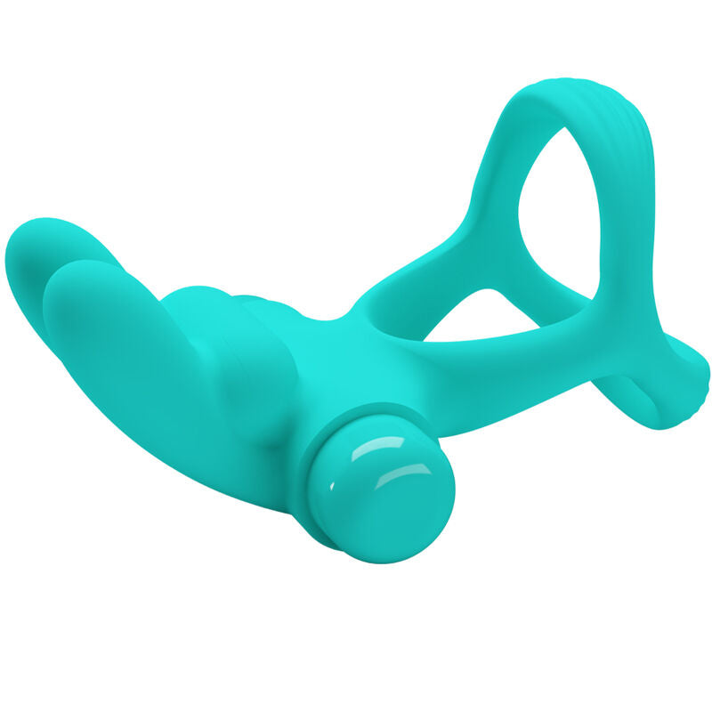 PRETTY LOVE Anel Vibrador Dante Coelho Verde com estimulador clitoriano