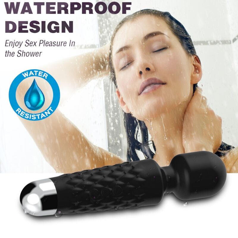 Close-up do Vibrador Massageador ARMONY com Cabeça Flexível e Design Ergonómico