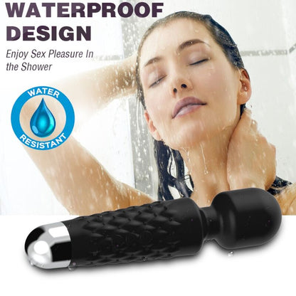 Close-up do Vibrador Massageador ARMONY com Cabeça Flexível e Design Ergonómico