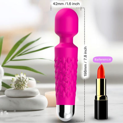 ARMONY Massager Vibrador com Cabeça Super Flexível Fúcsia, mostrando seu design ergonómico e material de silicone premium.