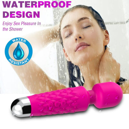 ARMONY Massager Vibrador com Cabeça Super Flexível Fúcsia, mostrando seu design ergonómico e material de silicone premium.