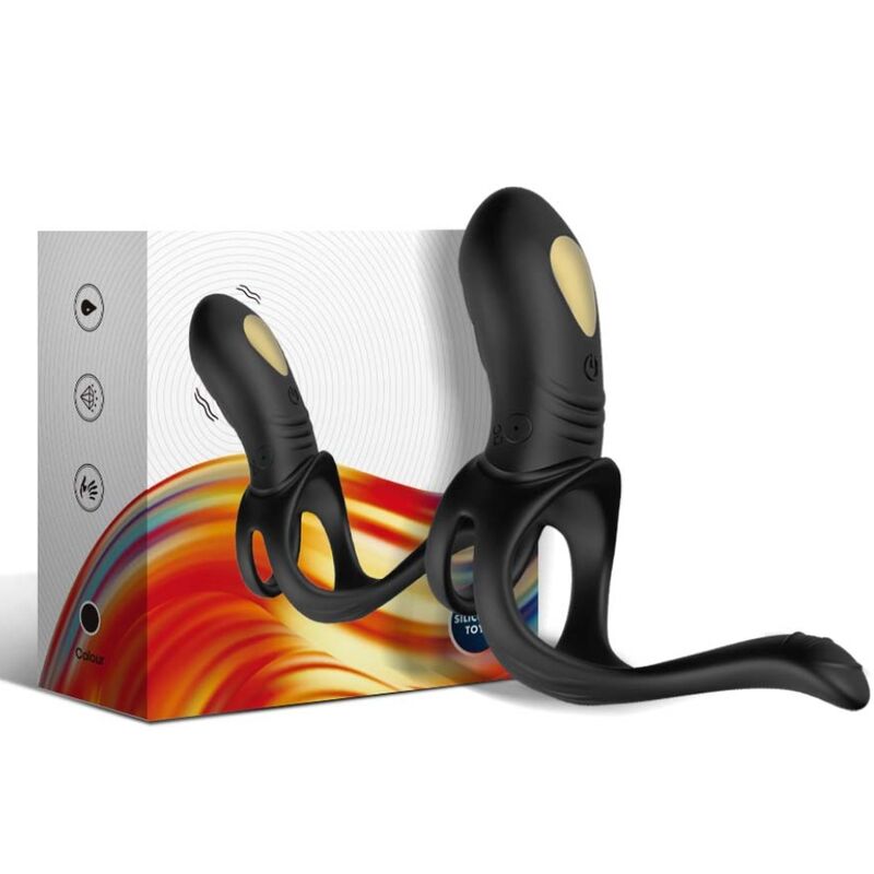 Close-up of the ARMONY Joy Jumper vibrator ring and anal plug, showcasing its design and features.