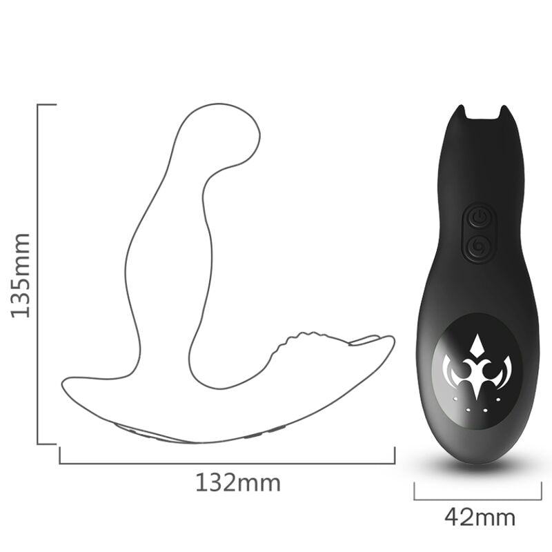 ARMONY Vibrador Anal Próstata Bat King Rotator com Controlo Remoto, mostrando o design ergonómico e material de silicone.