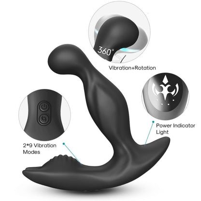 ARMONY Vibrador Anal Próstata Bat King Rotator com Controlo Remoto, mostrando o design ergonómico e material de silicone.