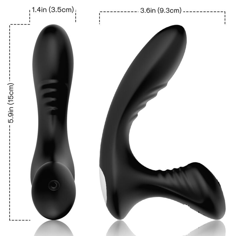 Vibrador anal ARMONY Storm com controle remoto, ideal para estimulação da próstata.