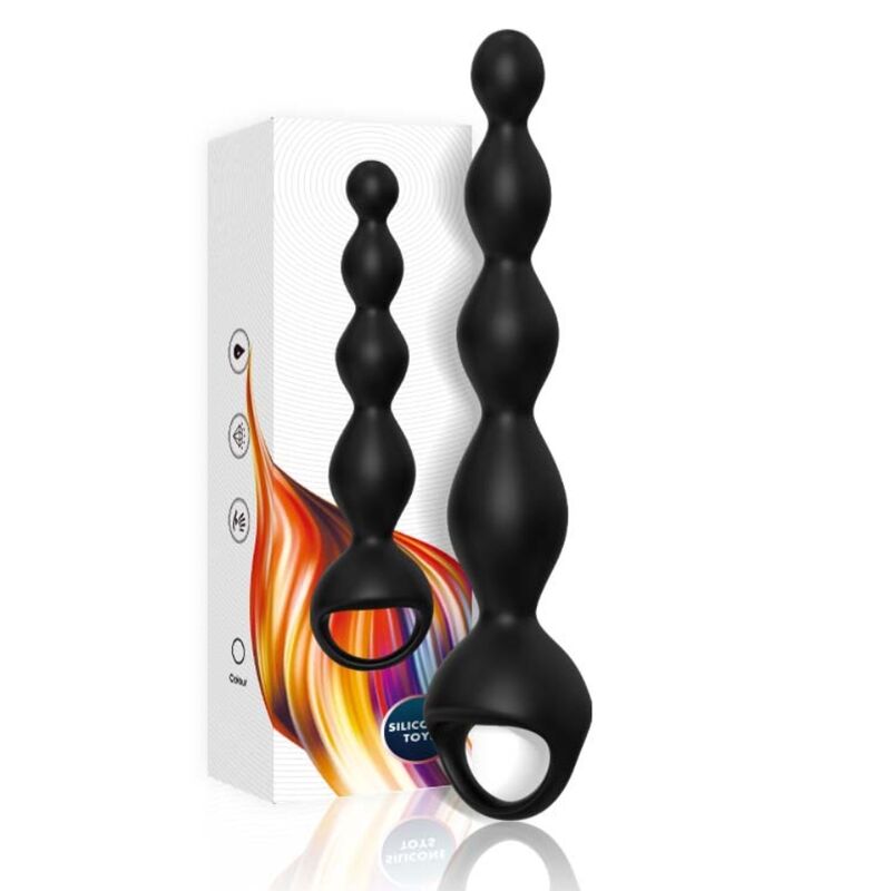 Close-up do ARMONY Plug Anal de Dedo Vibrador Preto, destacando seu design ergonômico e material de silicone.