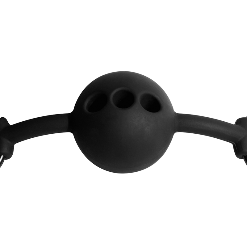 Mordaça de bola de silicone respirável FETISH SUBMISSIVE para bondage.