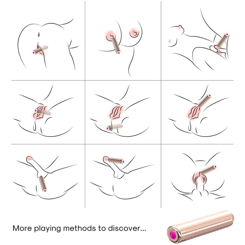 Vibrador Bala ARMONY Warhead Dourado com controlo remoto, destacando o design elegante e compacto.