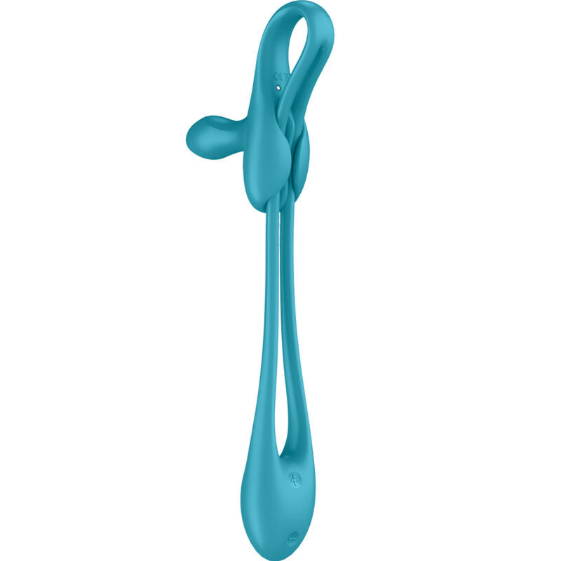 Satisfyer Plug & Play 1 Multivibrador Flexível para Casais, detalhe do design e material de silicone