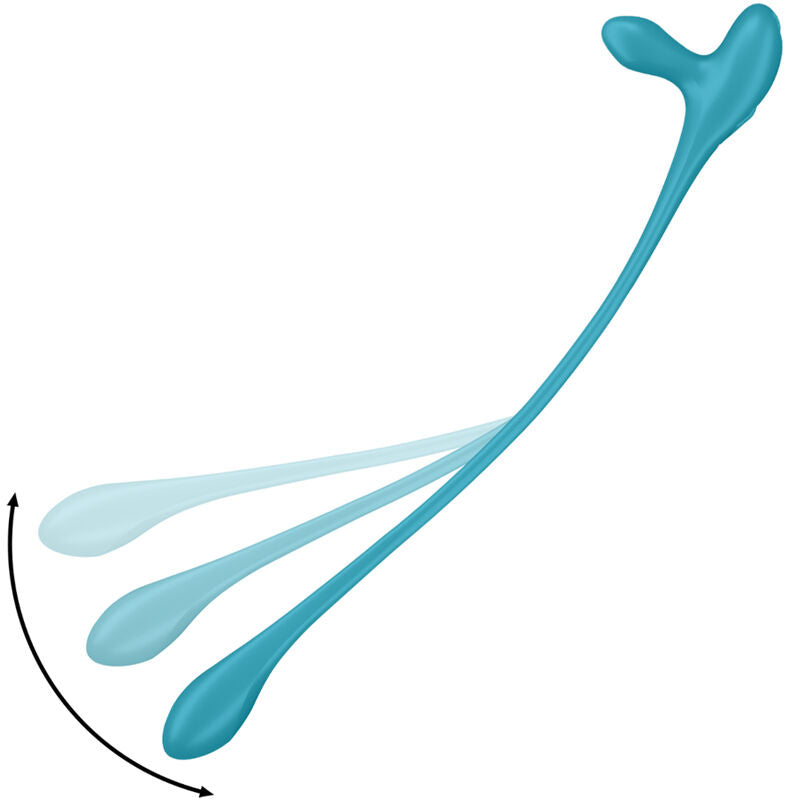 Satisfyer Plug & Play 1 Multivibrador Flexível para Casais, detalhe do design e material de silicone