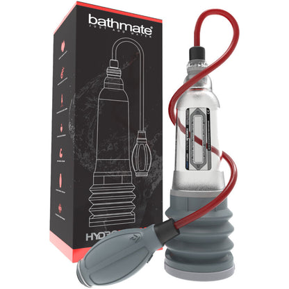 BATHMATE HydroXtreme 5 Bomba de Pénis X20 Potenciadora, detalhes do design e funcionalidade para aumento peniano.