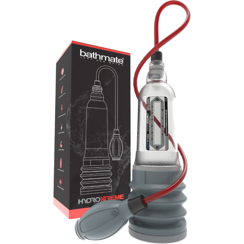 Bomba peniana BATHMATE Hydroxtreme 7 Wide Boy transparente para aumento e hidrotraqueamento.