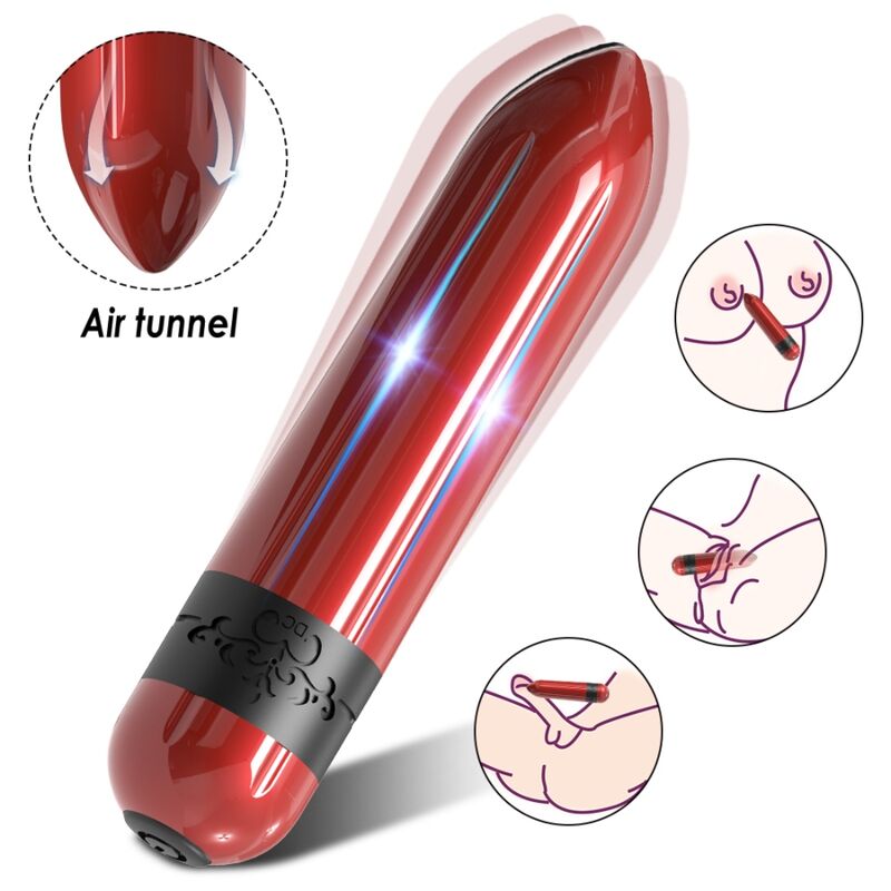 ARMONY Foguete Vibrador Bala com Controlo Remoto Fúcsia, mostrando seu design compacto e cor vibrante.