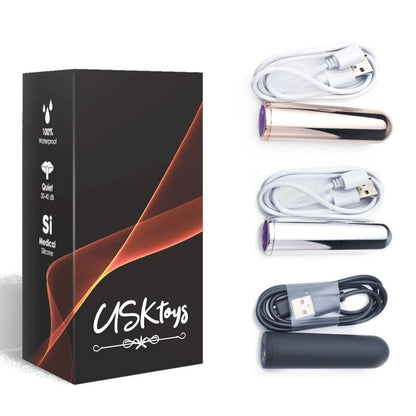 Close-up do Vibrador Bala ARMONY Preto, mostrando seu design compacto e superfície de silicone.