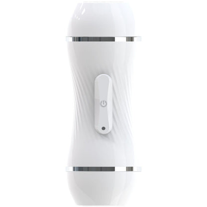 Close-up do Masturbador Vibrador Duplo ARMONY com simulação de vagina e ânus realista, destacando sua textura e design ergonómico.